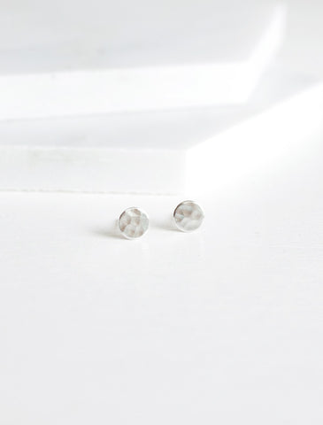 tiny pebble earrings