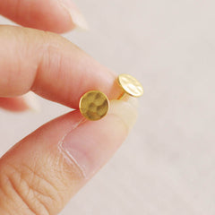 tiny pebble earrings